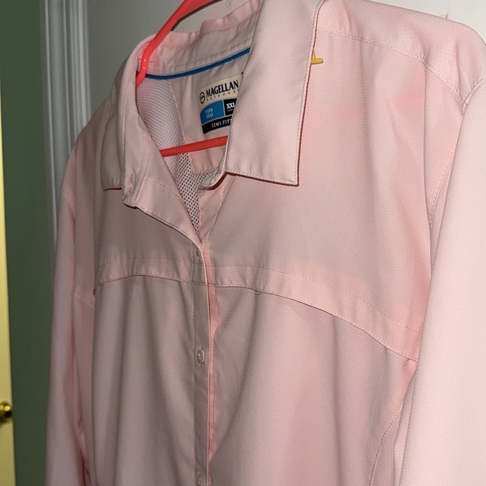 Magellan Pink Outdoors Women’s Overcast Long Sleeve Plus Size Fishing Shirt 2X - Picture 6 of 7